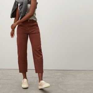 Everlane The Utility Barrel Pant rosewood size 2
